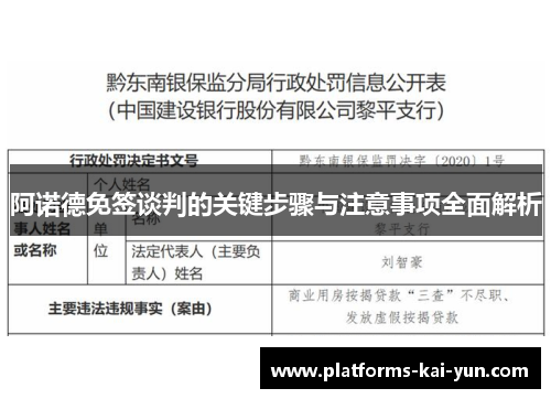 阿诺德免签谈判的关键步骤与注意事项全面解析